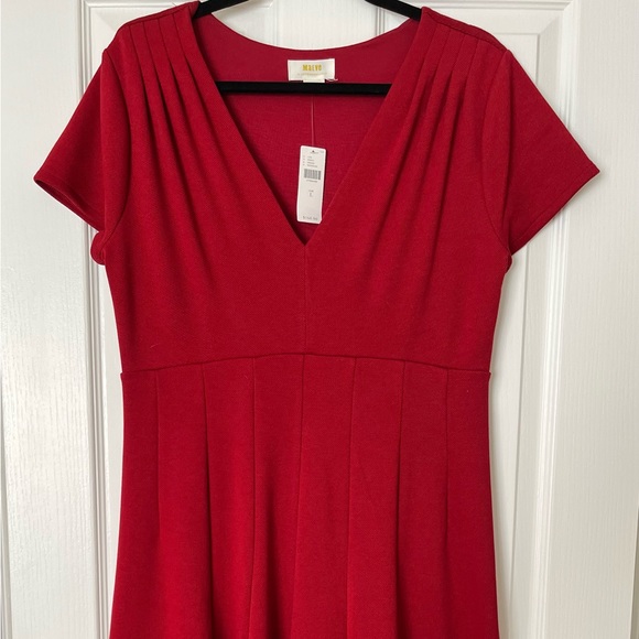 Anthropologie red dress, size L, new w/tags